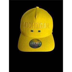 Yellow & Blue Jordan Hat Michigan Wolverines Size OSFM